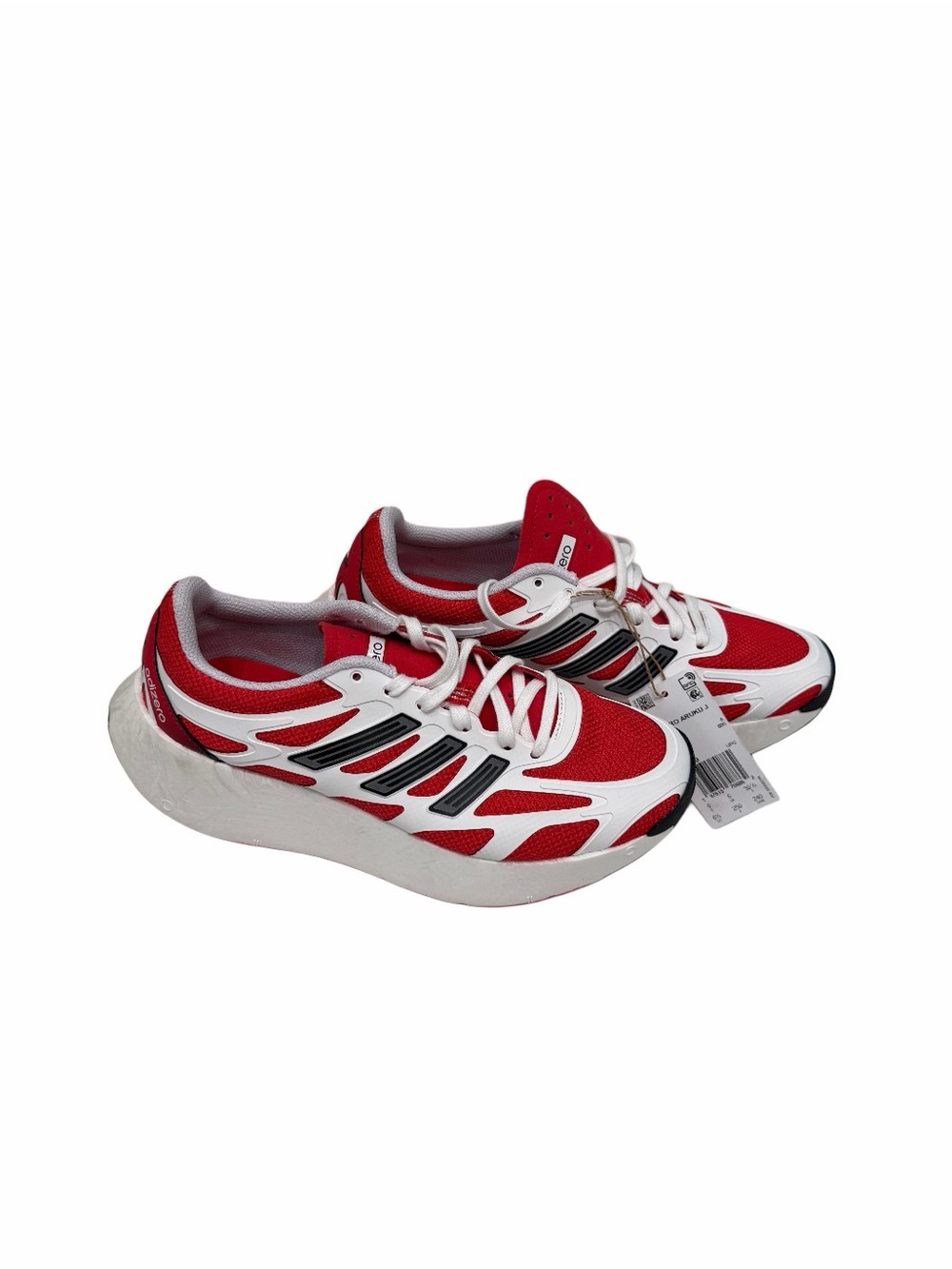 adidas Adizero Aruku J Men's Red White Mesh Running Sneaker US 6.5 JP7039